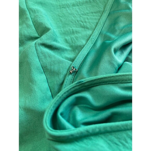 NWT Nine West Wrap Dress Teal Mint Green Midi Spaghetti Straps V-Neck Tie XXL‎ - Picture 16 of 16
